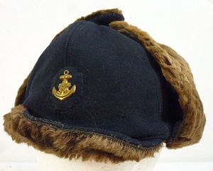 WWII Japanese Navy Winter Fur Cap
