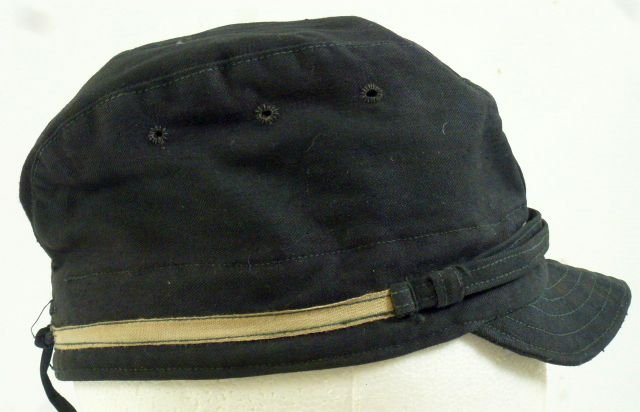 WWII Japanese Navy Petty Officer Black Field Cap — image 3