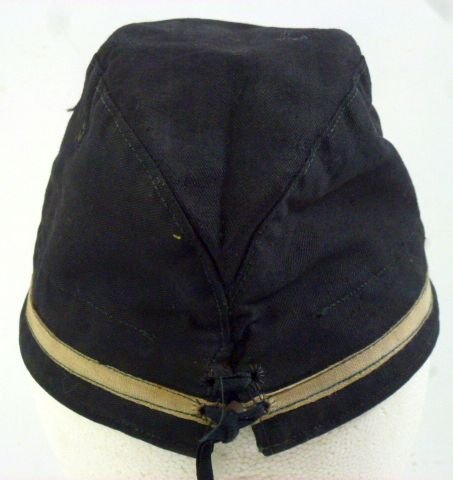 WWII Japanese Navy Petty Officer Black Field Cap — image 4