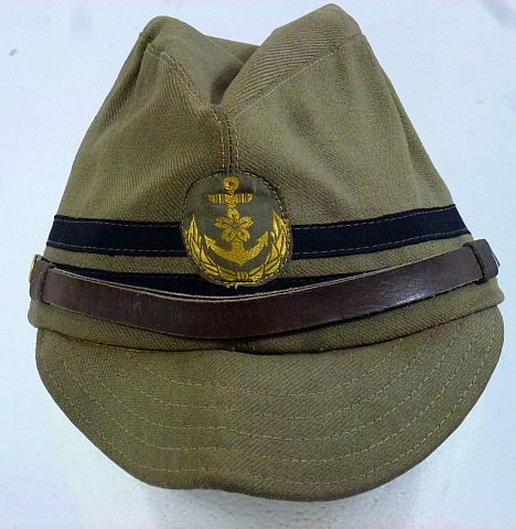 WWII Japanese Navy Officer Green Field Cap — image 2