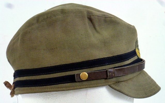 WWII Japanese Navy Officer Green Field Cap — image 3