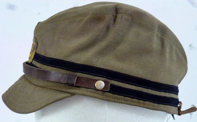 WWII Japanese Navy Officer Green Field Cap — image 5