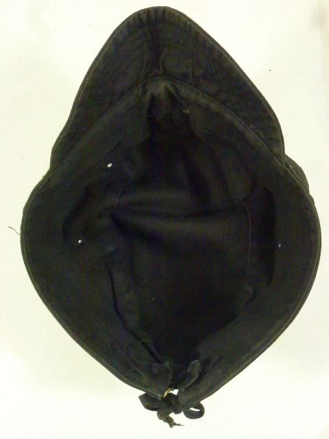 WWII Japanese Navy Officer Black Field Cap — image 7