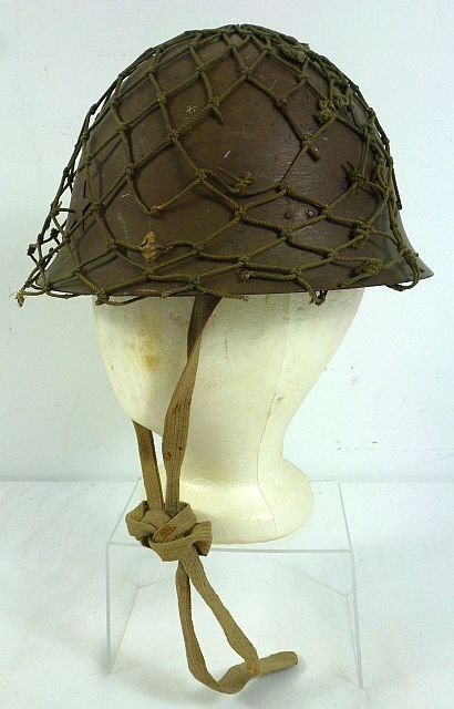 Japanese Army Type 90 Helmet with Camouflage Net — image 3