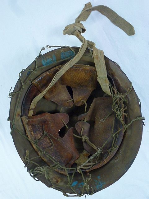 Japanese Army Type 90 Helmet with Camouflage Net — image 6