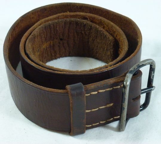 Japanese Military Issue EM/NCO Leather Belt — image 2