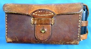 Japanese Type 30 Rear Ammunition Pouch with Oil Bottle