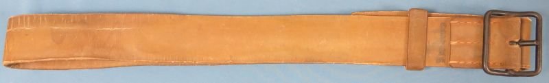 WWII Japanese Army Rubberized Canvas Enlisted Belt — image 2