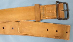 WWII Japanese Army Rubberized Canvas Enlisted Belt