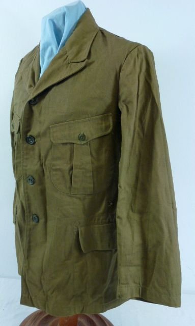Japanese Navy Enlisted/NCO Olive Brown Summer Tunic — image 2