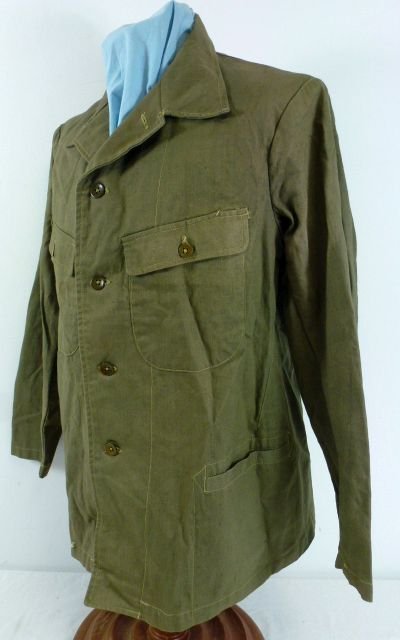 Japanese Navy Enlisted/NCO Olive Green Summer Tunic — image 2