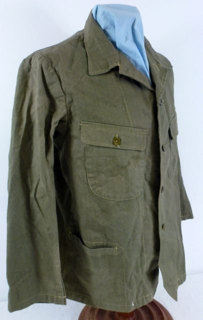 Japanese Navy Enlisted/NCO Olive Green Summer Tunic — image 3