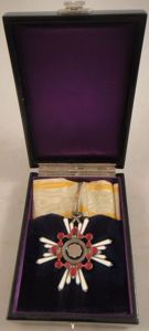 Cased WWII Japanese Order of the Sacred Treasure 3rd Cl