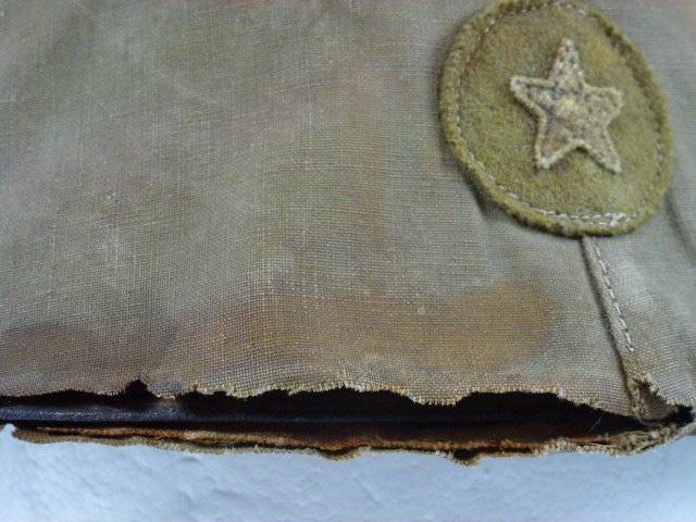 Combat Worn Japanese Army Type 90 Helmet with Cover — image 5