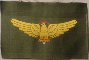 WWII Japanese Army Woven Paratrooper Badge