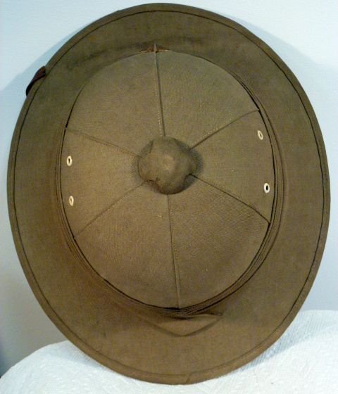 WWII Named Japanese Army Officer's Tropical Helmet — image 4