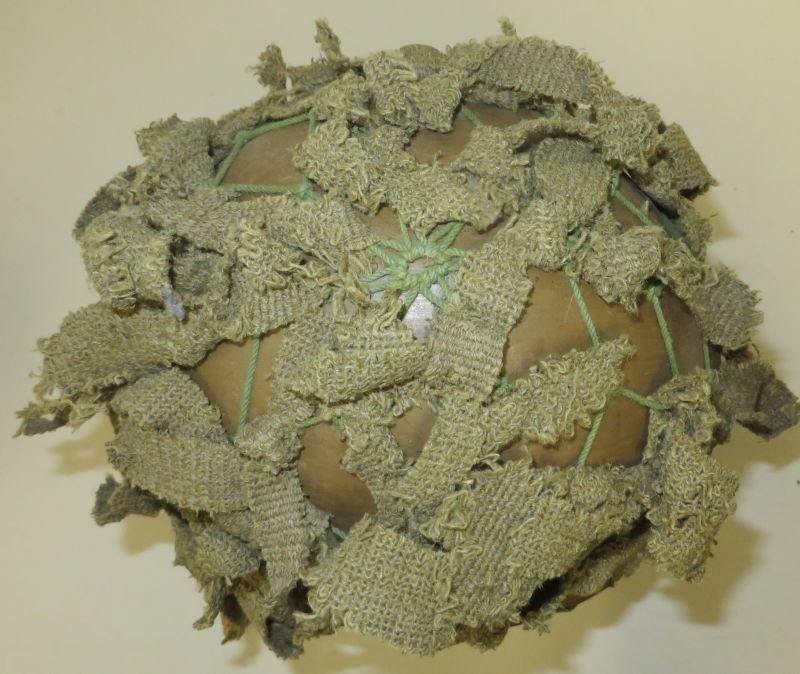 Great WWII Japanese Army Type 90 Helmet With Net & Camo — image 5