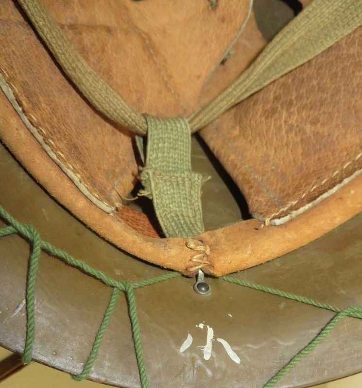 Great WWII Japanese Army Type 90 Helmet With Net & Camo — image 9