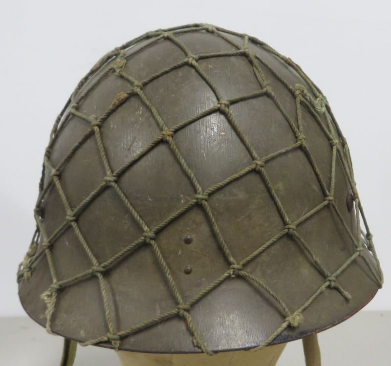 WWII Japanese Type 90 Helmet & Net — image 5