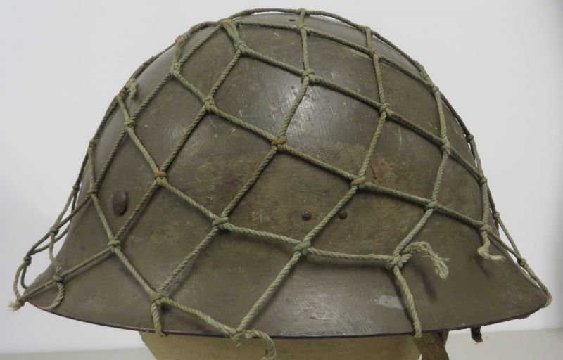 WWII Japanese Type 90 Helmet & Net — image 6