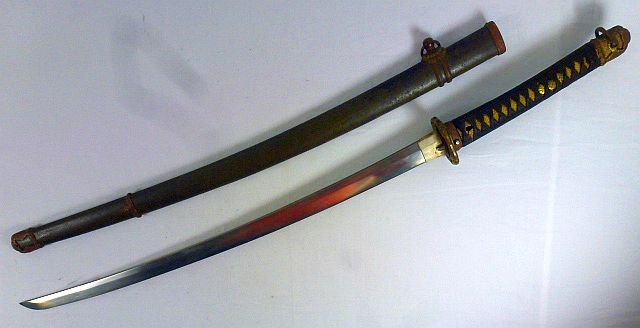 Signed 1943 Japanese Army Officer Shin Gunto Sword — image 3