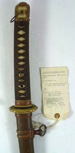 WWII Surrender Presented Army Officer Shin Gunto Sword