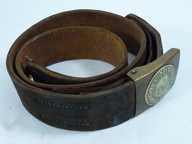 Imperial German Unit Marked Belt & Brass Buckle — image 4