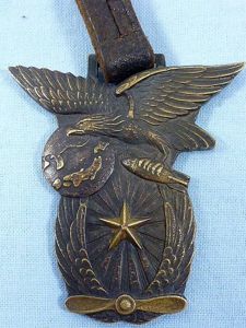 Named Japanese 1941 Army Flight School Watch Fob