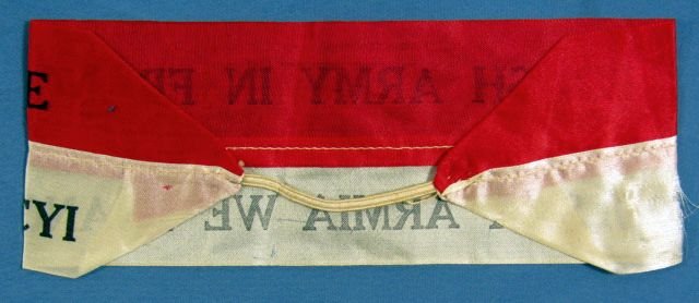 WWI Polish Army In France Silk Armband — image 2