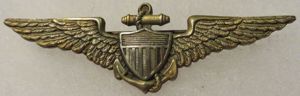 1920's Sterling Navy Pilot Wing