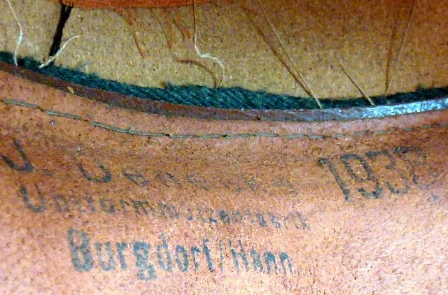 Named 1938 Dated Army Panzer EM/NCO Visor Cap — image 9