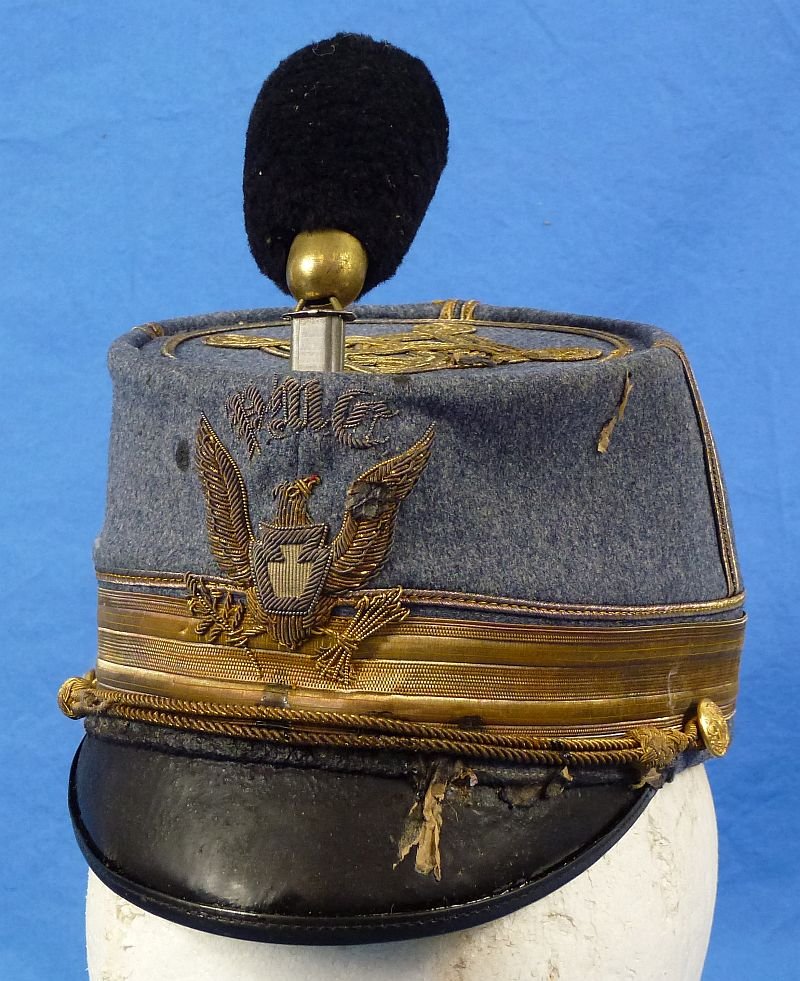 Identified 1926 Pennsylvania Military College Boxed Kepi and Photograph — image 2