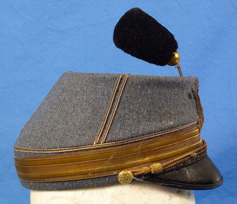 Identified 1926 Pennsylvania Military College Boxed Kepi and Photograph — image 4