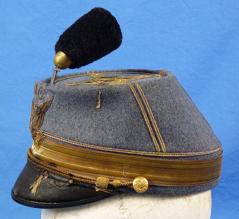 Identified 1926 Pennsylvania Military College Boxed Kepi and Photograph — image 6