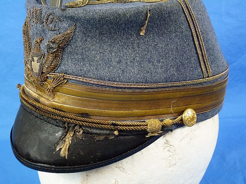 Identified 1926 Pennsylvania Military College Boxed Kepi and Photograph — image 7