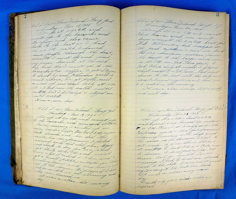 1920's Handwritten Technical Notes and Journal of an Engineer on the U.S. Navy Submarine S-25 — image 13