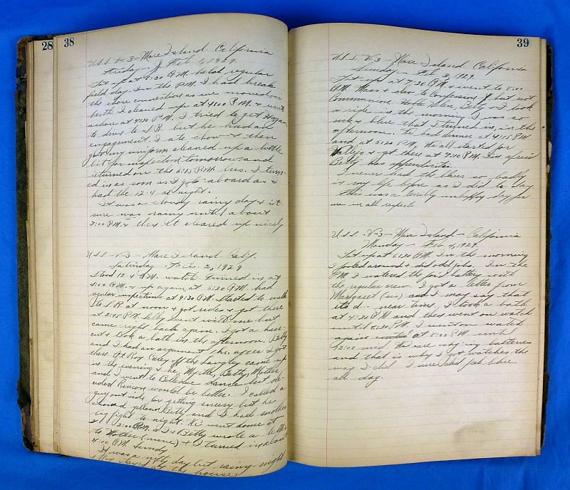 1920's Handwritten Technical Notes and Journal of an Engineer on the U.S. Navy Submarine S-25 — image 14