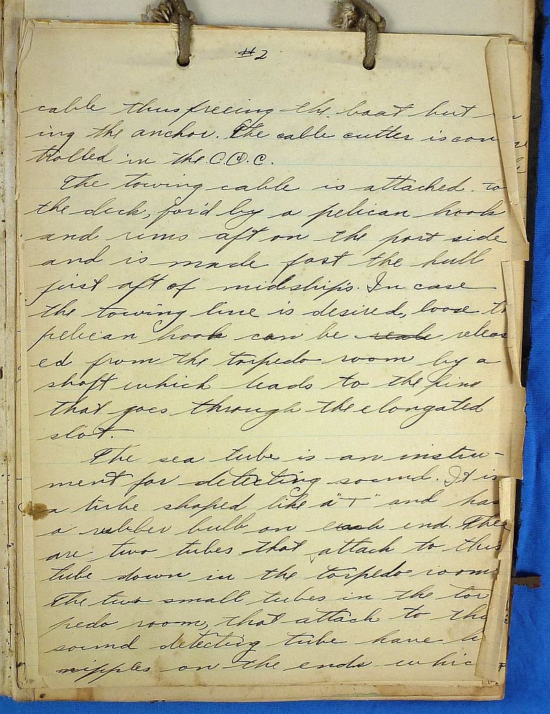 1920's Handwritten Technical Notes and Journal of an Engineer on the U.S. Navy Submarine S-25 — image 2