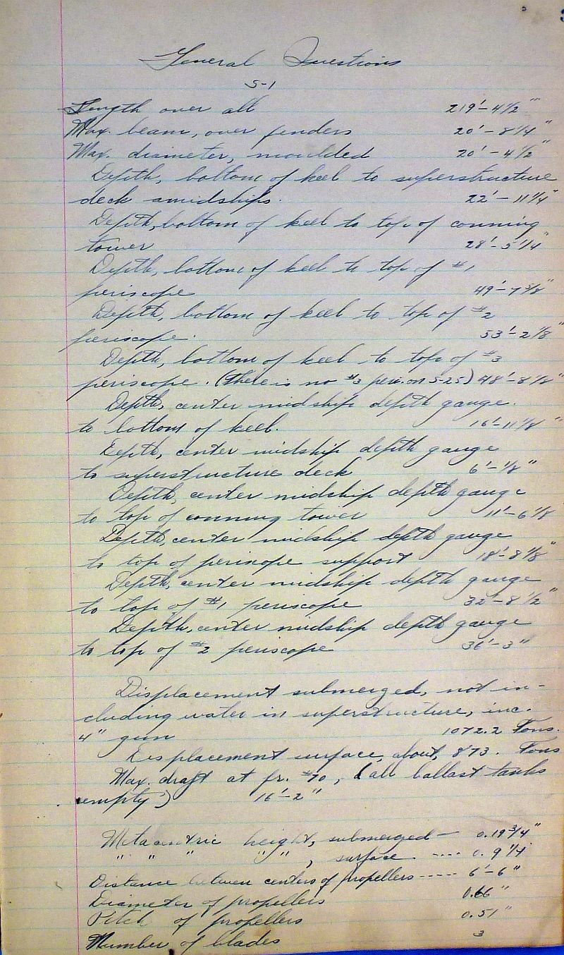 1920's Handwritten Technical Notes and Journal of an Engineer on the U.S. Navy Submarine S-25 — image 4