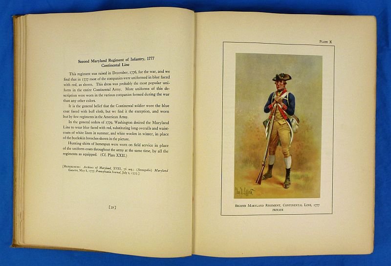 Uniforms of the American, British, French & German Armies in the American Revolution 1775-1783, (Copy Number 6 of 500 Copies) by Lt. Charles M. Lefferts — image 4