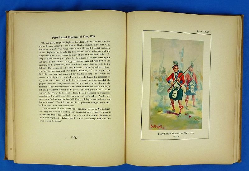 Uniforms of the American, British, French & German Armies in the American Revolution 1775-1783, (Copy Number 6 of 500 Copies) by Lt. Charles M. Lefferts — image 5