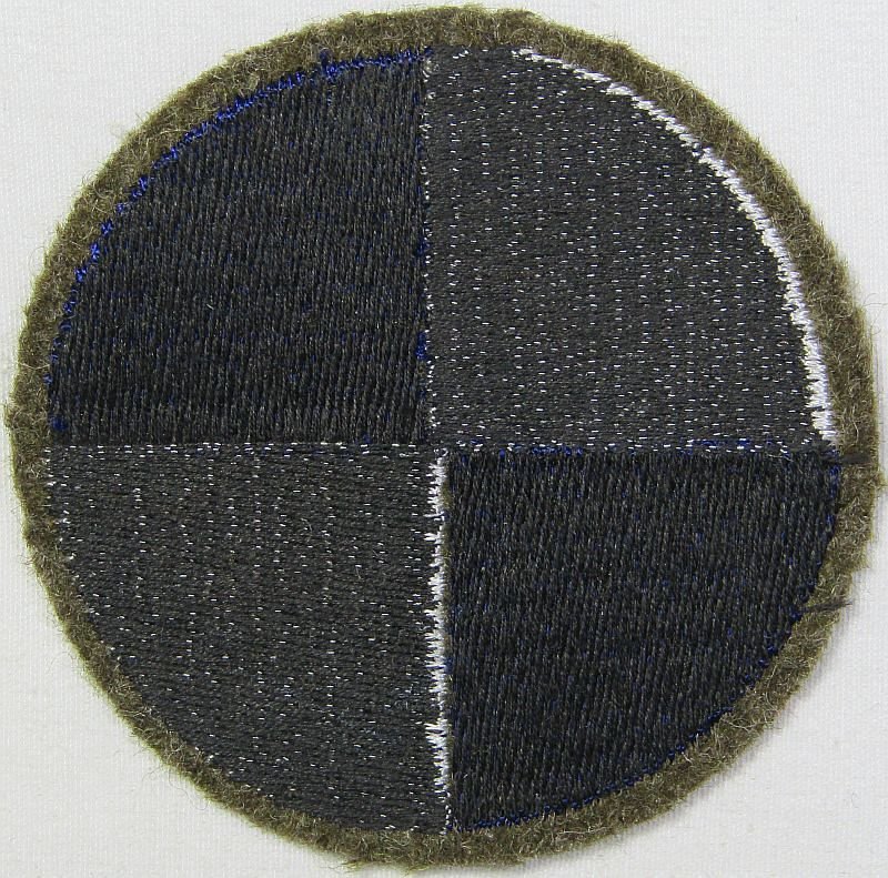 4th Corps Patch on Wool — image 2