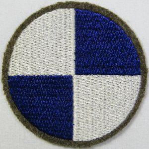 4th Corps Patch on Wool