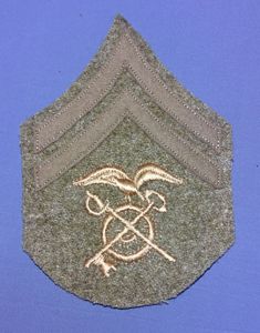 WWI Quartermaster Corporal Wool Chevron