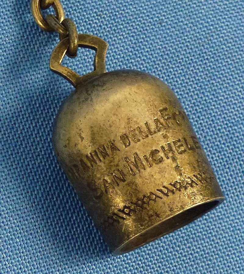 WWII 'Capri Bell' Lucky Charm in 800 Silver — image 2