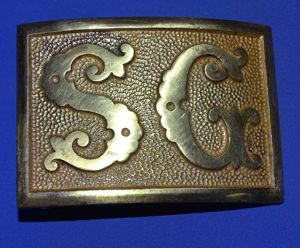 1870s/1880s State Guard Brass Belt Buckle