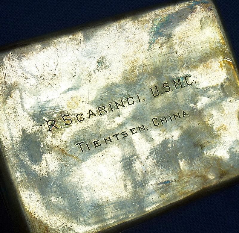 Named China Marine Silver Cigarette Case — image 3