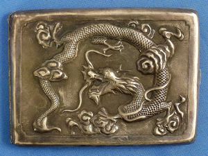 Named China Marine Silver Cigarette Case