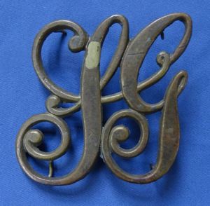 Post Civil War Militia Cartridge Box Insignia