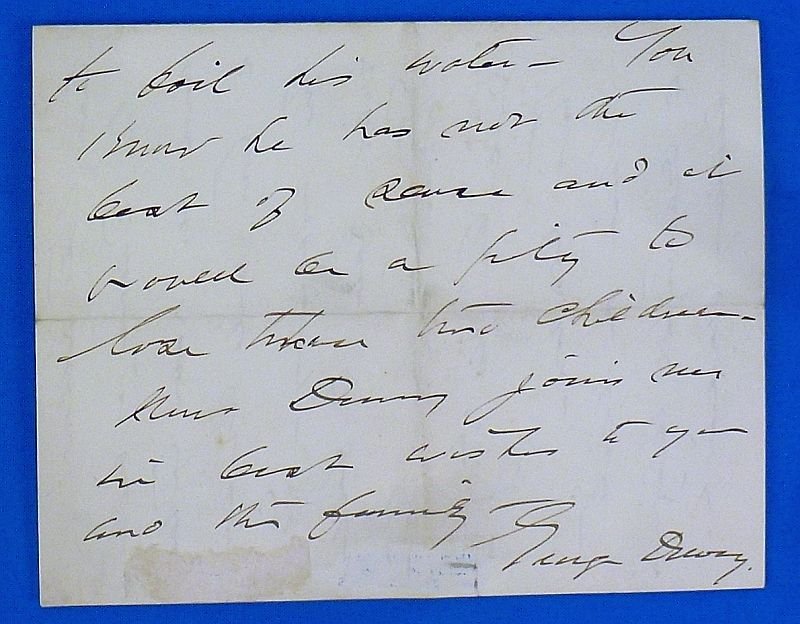 Handwritten Letter of Admiral of the Navy George Dewey — image 3